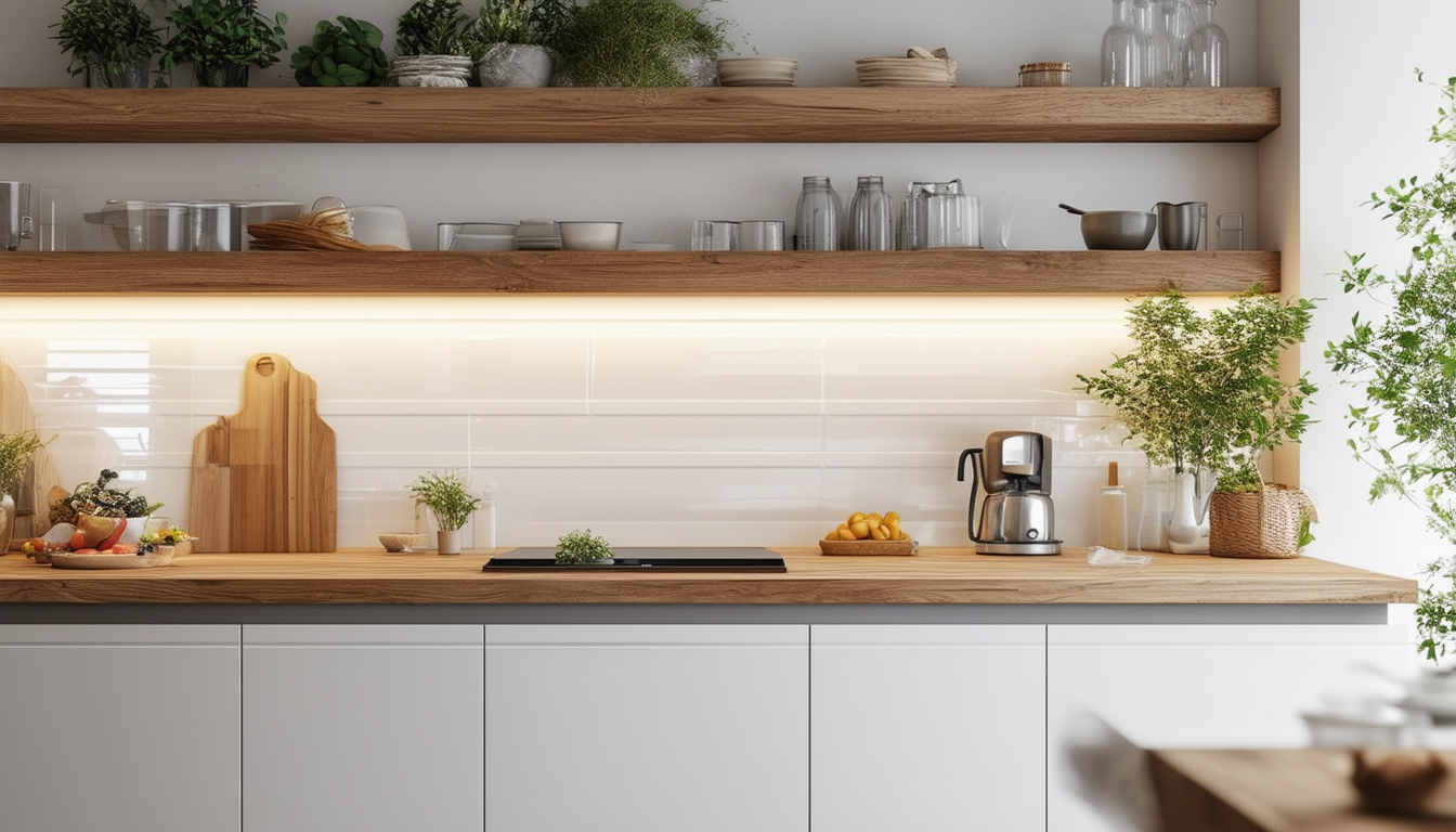 découvrez des inspirations et idées uniques pour harmoniser une crédence de cuisine blanche avec un élégant plan de travail en bois. transformez votre espace culinaire en un véritable havre de paix grâce à ces conseils déco astucieux.