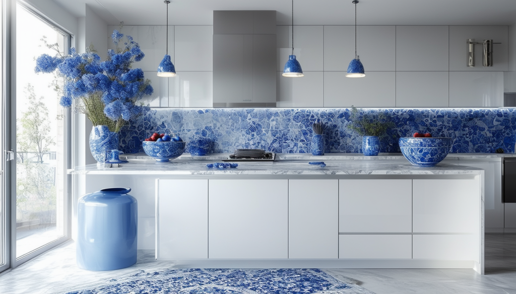 découvrez l'alliance parfaite entre le blanc et le bleu dans nos idées de cuisine. plongez dans une ambiance apaisante et inspirante où chaque élément se marie pour créer un espace à la fois moderne et chaleureux. inspirez-vous pour transformer votre cuisine en un véritable havre de paix.