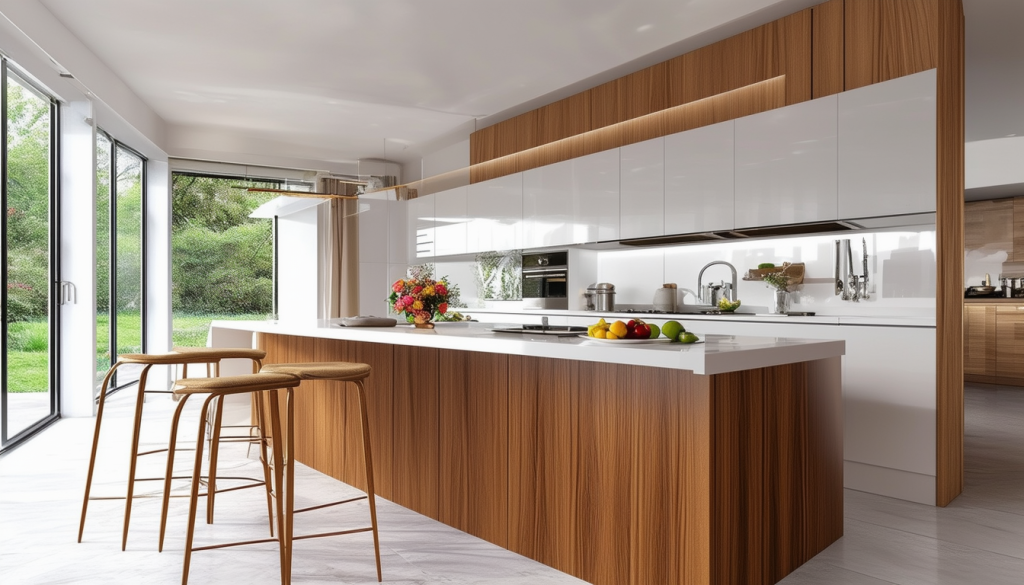 découvrez comment un îlot en bois et une cuisine blanche peuvent transformer votre espace, alliant élégance et fonctionnalité. inspirez-vous de nos idées pour créer un environnement chaleureux et moderne dans votre intérieur.