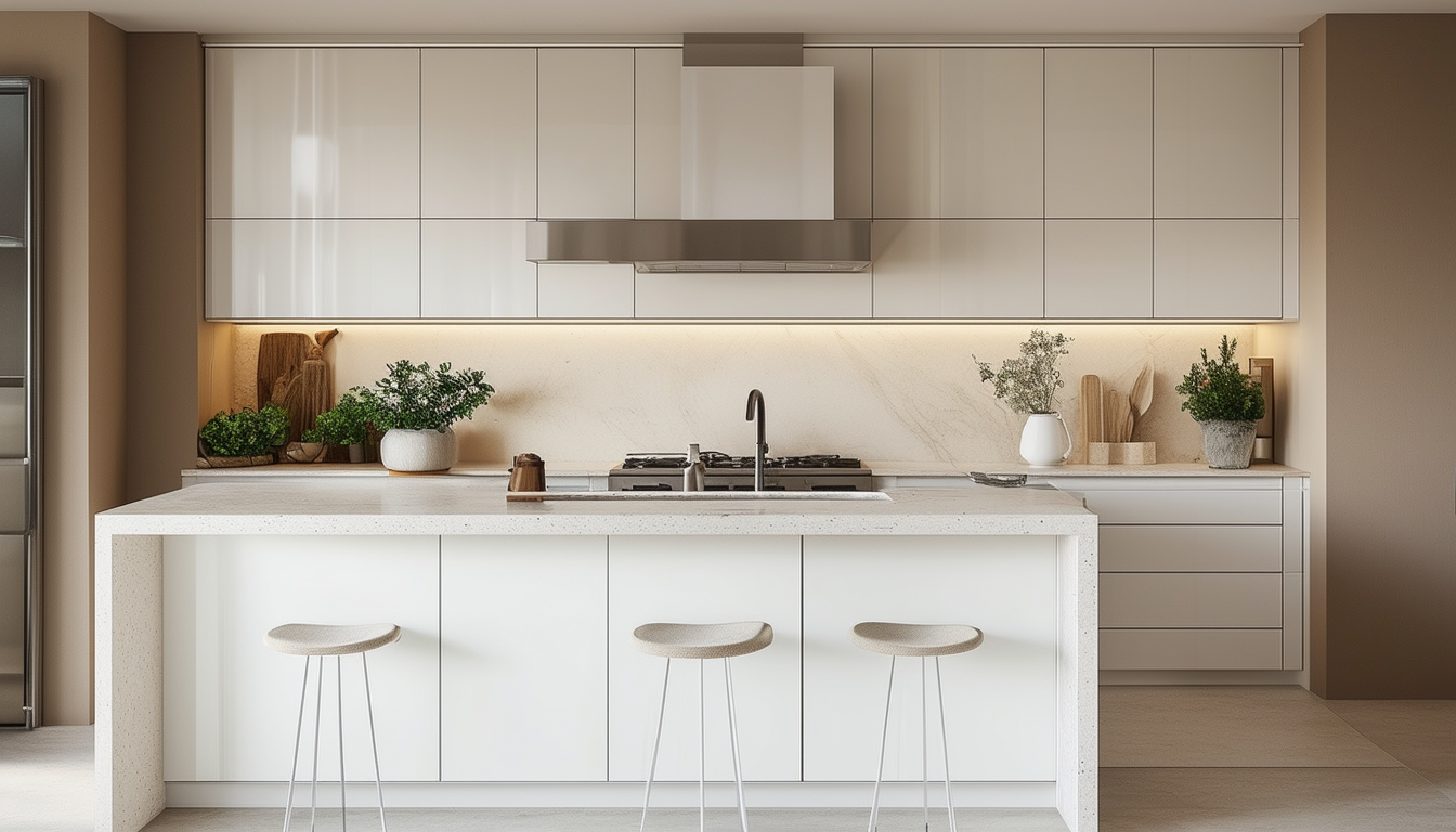 découvrez l'élégance intemporelle d'une cuisine blanche associée à des murs taupe. harmonisez les matières et les couleurs pour créer un espace convivial alliant modernité et chaleur. idéal pour tous ceux qui souhaitent transformer leur intérieur avec style.