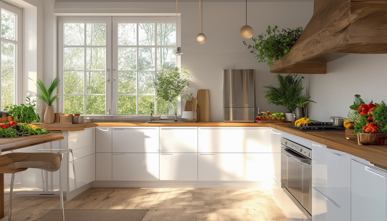 découvrez comment une cuisine blanche associée à un plan de travail en bois crée une harmonie parfaite d'élégance et de chaleur. explorez les astuces de décoration et les tendances pour un espace culinaire à la fois moderne et accueillant.