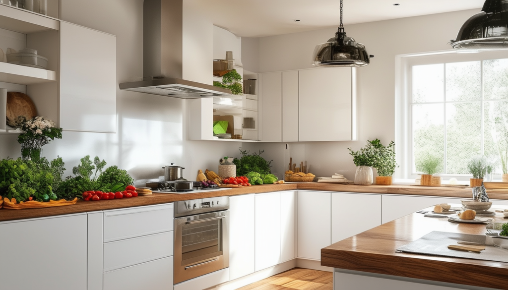 découvrez comment la combinaison d'une cuisine blanche épurée et d'un plan de travail en bois chaleureux crée une harmonie parfaite dans votre espace culinaire. idées déco, conseils d'aménagement et inspirations pour un intérieur à la fois moderne et accueillant.