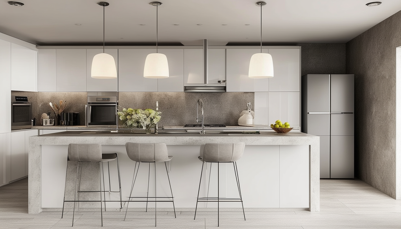 découvrez comment une cuisine blanche associée à un plan de travail gris crée une harmonie parfaite dans votre intérieur. alliez élégance et modernité pour transformer votre espace culinaire en un lieu chic et fonctionnel.