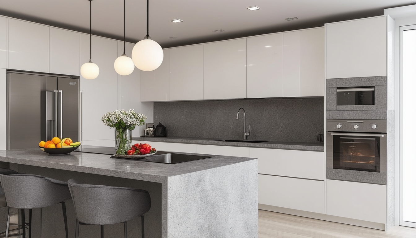 découvrez comment une cuisine blanche associée à un plan de travail gris crée une harmonie parfaite dans votre intérieur. explorez des idées de décoration, des conseils d'aménagement et des inspirations pour embellir votre espace culinaire avec élégance et modernité.