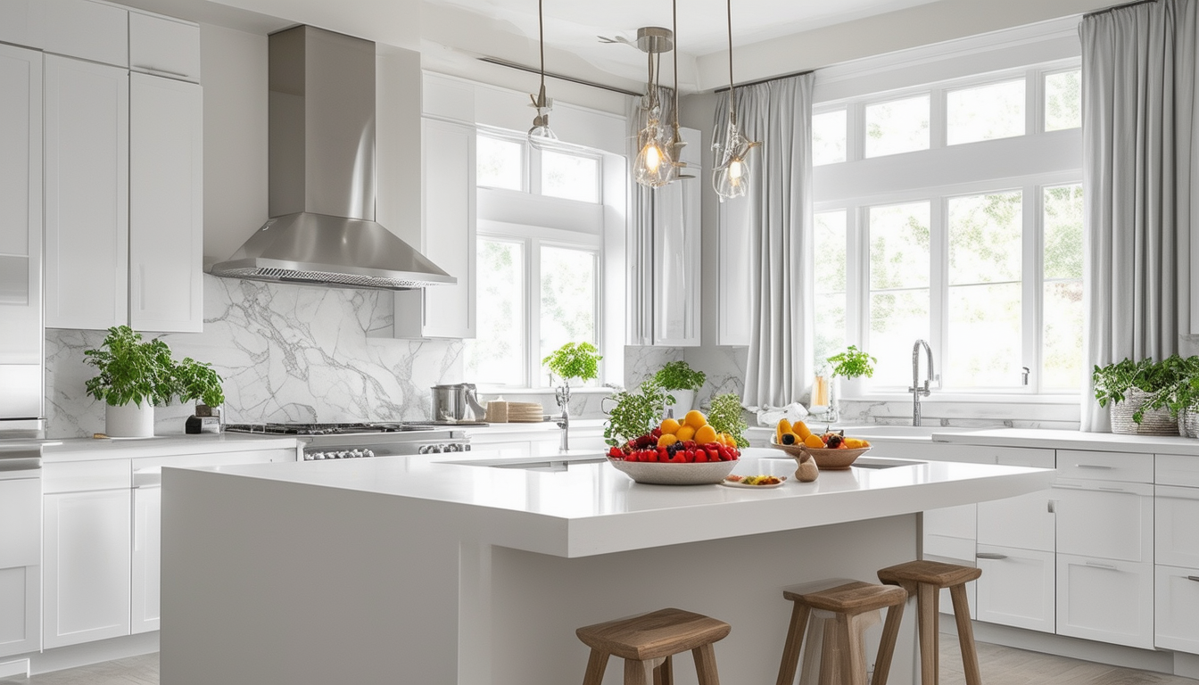 découvrez nos idées inspirantes pour décorer votre cuisine blanche et créer un intérieur lumineux. astuces de couleurs, accessoires tendance et style moderne se mêlent pour transformer votre espace en un lieu accueillant et esthétique.