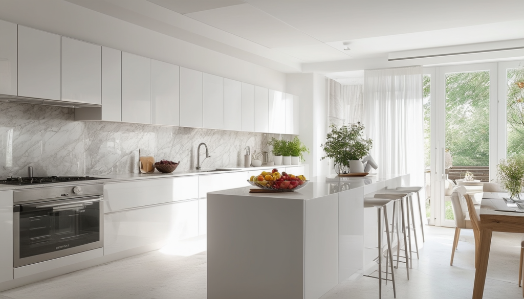 découvrez des idées inspirantes pour sublimer votre cuisine blanche. plongez dans un univers lumineux avec des astuces déco, des matériaux tendance et des touches de couleur pour créer un espace accueillant et moderne.