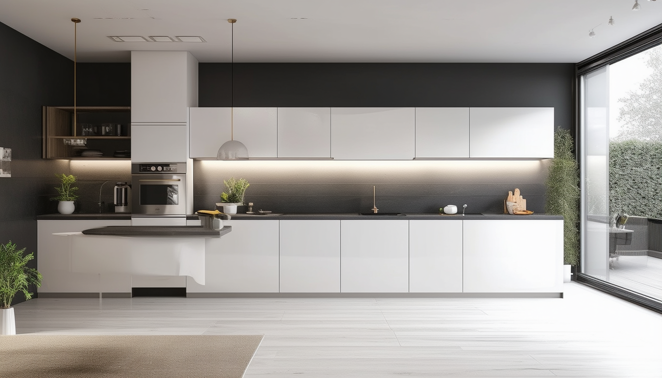 découvrez l'harmonie entre la pureté du blanc et l'élégance du gris anthracite dans notre nouvelle collection de cuisines. ce design moderne offre un équilibre parfait, alliant esthétique et fonctionnalité, pour transformer votre espace culinaire en un véritable havre de paix.