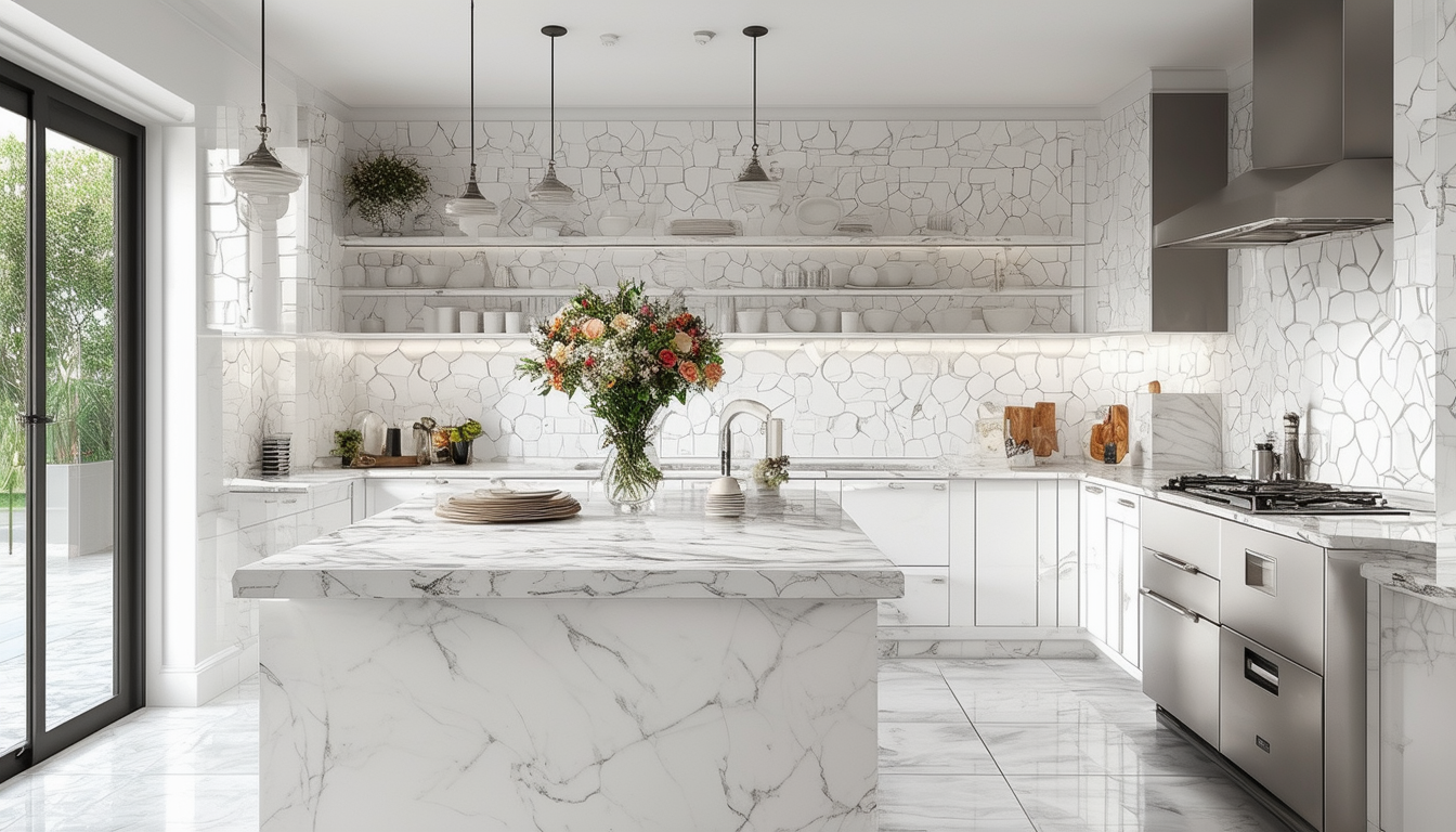 découvrez l'élégance intemporelle de la faïence cuisine blanche. transformez votre espace culinaire avec un style raffiné et lumineux qui s'harmonise avec tous les intérieurs. idéale pour ajouter une touche de sophistication à votre maison.