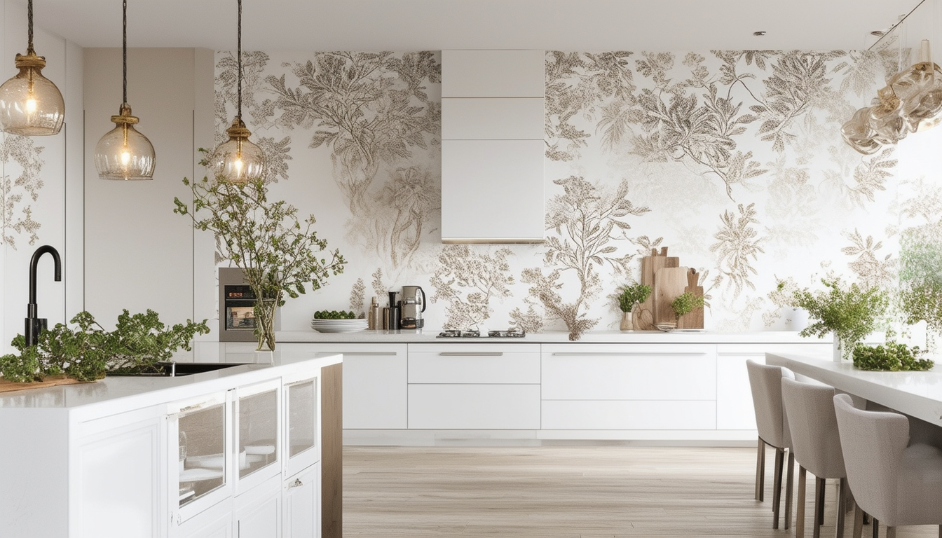 découvrez des idées inspirantes pour choisir le papier peint idéal pour votre cuisine blanche. transformez votre espace culinaire avec des motifs et des couleurs qui vont sublimer votre décoration tout en ajoutant une touche d'élégance et de personnalité.